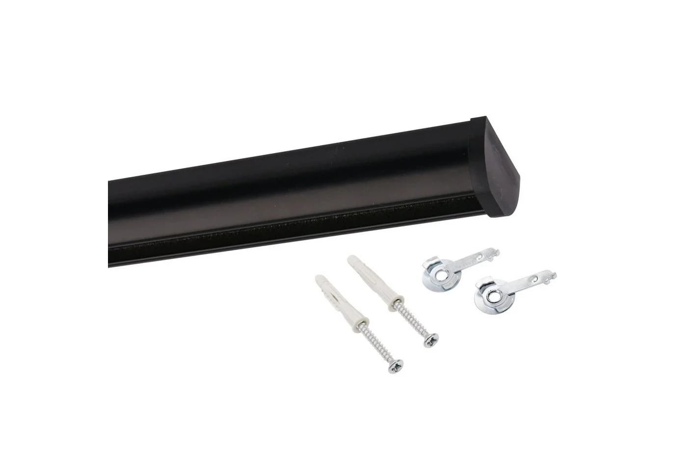 Deco-Raum Gardinenschiene Round Schwarz Aluminium - Bild 2