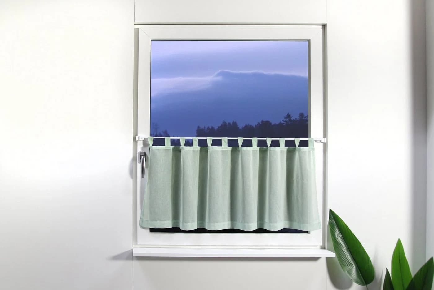 Deco-Raum Vitragenstange 1-läufig ausziehbar mit Klemmträgern - Bild 5