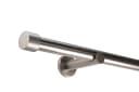 Deco-Raum Gardinenstange Kappe 25mm Edelstahl-optik 1-läufig Bild 2