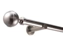 Deco-Raum Gardinenstange Kugel Edelstahl-Optik 25mm Bild 2