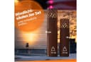 Bentson Windlichtsäule 2er Set Schwarz/Rost 75/95cm Bild 4