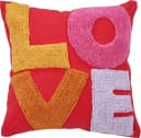 DONE. Dekokissen HAPPY L.O.V.E Bunt Baumwolle Schriftzug Bild 2