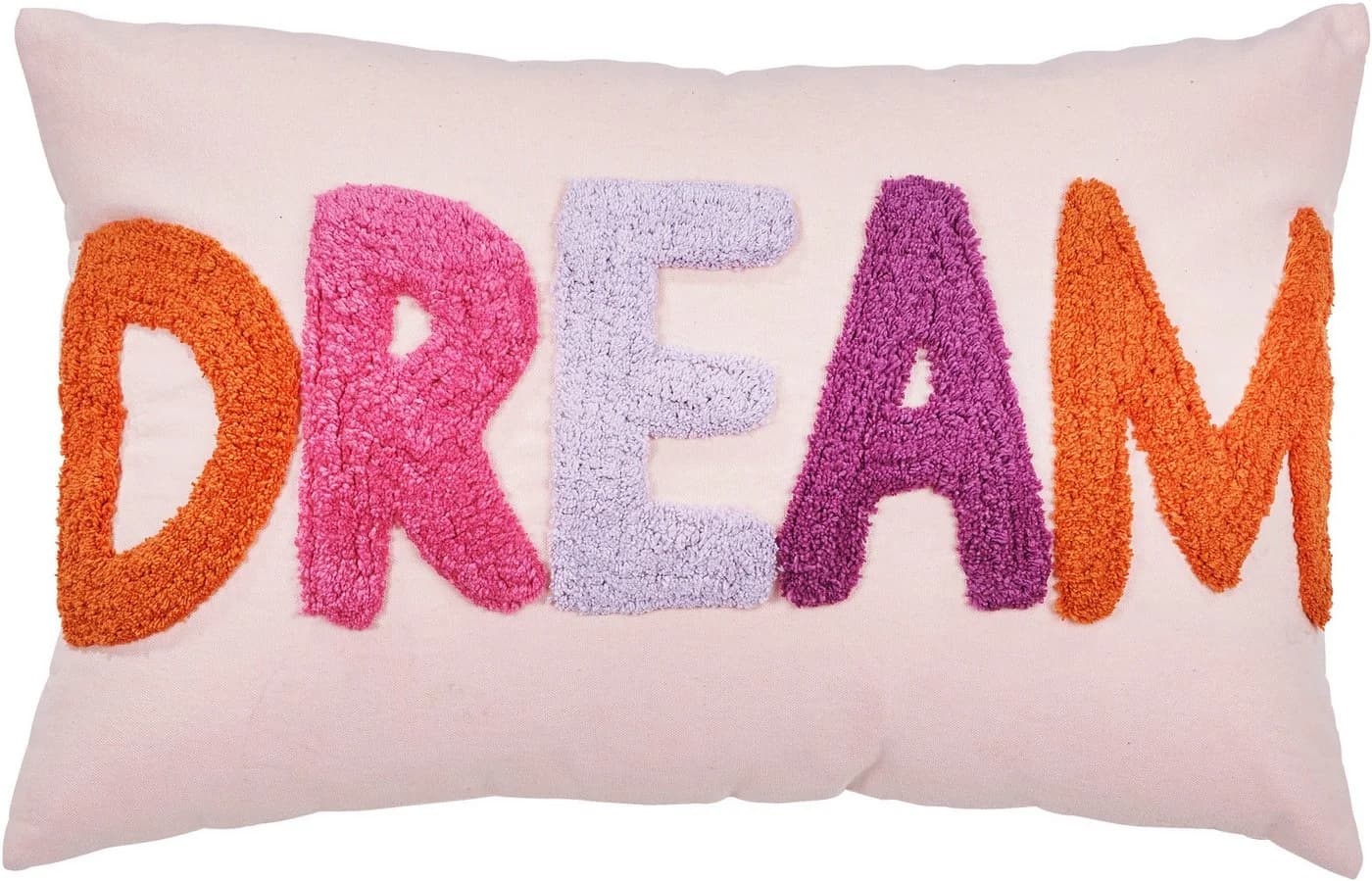 DONE. Dekokissen CUSHION HAPPY DREAM Rosa Schriftzug Baumwolle - Bild 2