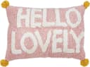 DONE. Dekokissen CUSHION HAPPY HELLO LOVELY Rosa Gelb Baumwolle Bild 2