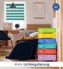 Rikmani Doppelrollo Klemmfix Türkis Ohne Bohren Sichtschutz Bild 1