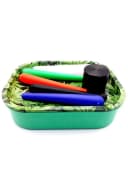 meytrade Geschenkbox Set: Cannabis Rolling Tray, Grinder & 6 Joint Hüllen Bild 1