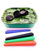 meytrade Geschenkbox Set: Cannabis Rolling Tray, Grinder & 6 Joint Hüllen Bild 3