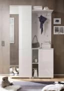 moebel-dich-auf Kompaktgarderobe SLICE Garderobenschrank Paneel Schuhschrank Weiß Bild 3