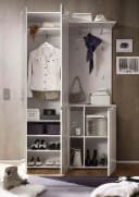 moebel-dich-auf Kompaktgarderobe SLICE Garderobenschrank Paneel Schuhschrank Weiß Bild 4