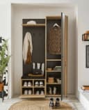 moebel-dich-auf Kompaktgarderobe VOLAM mit Sitzbank und Spiegel Bild 3