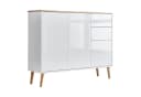 moebel-dich-auf Sideboard BEN 10 Weiß Hochglanz Push-to-Open Bild 2