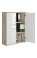 moebel-dich-auf Aktenschrank TABOR Beige 3 Fächer abschließbar Bild 3