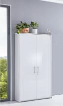 moebel-dich-auf Aktenschrank TABOR hoch grau 5 Fächer abschließbar Bild 1