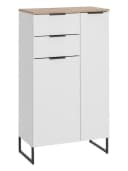 moebel-dich-auf Kommode ASPEN Highboard Schwarz matt Weiß matt Bild 2