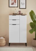 moebel-dich-auf Kommode ASPEN Highboard Schwarz matt Weiß matt Bild 5