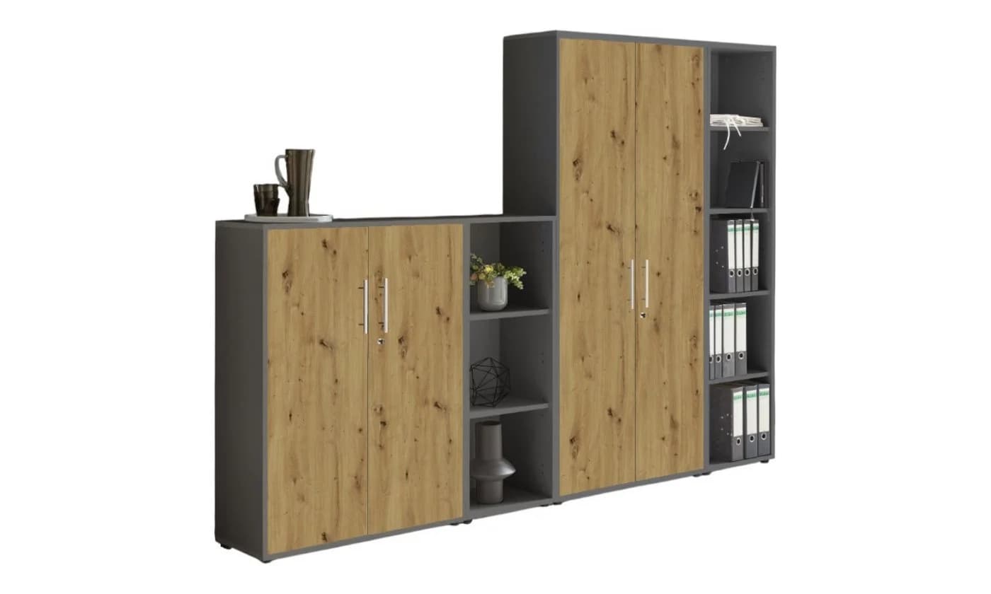 moebel-dich-auf Aktenschrank TABOR 4 Grau Abschließbar - Bild 2