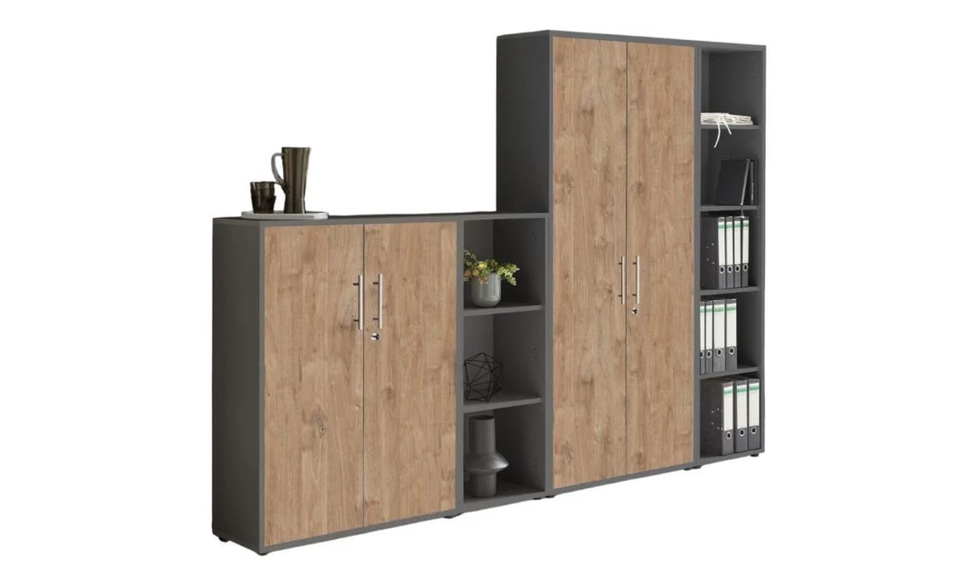 moebel-dich-auf TABOR 4 Büroschrank Anthrazit Abschließbar - Bild 2