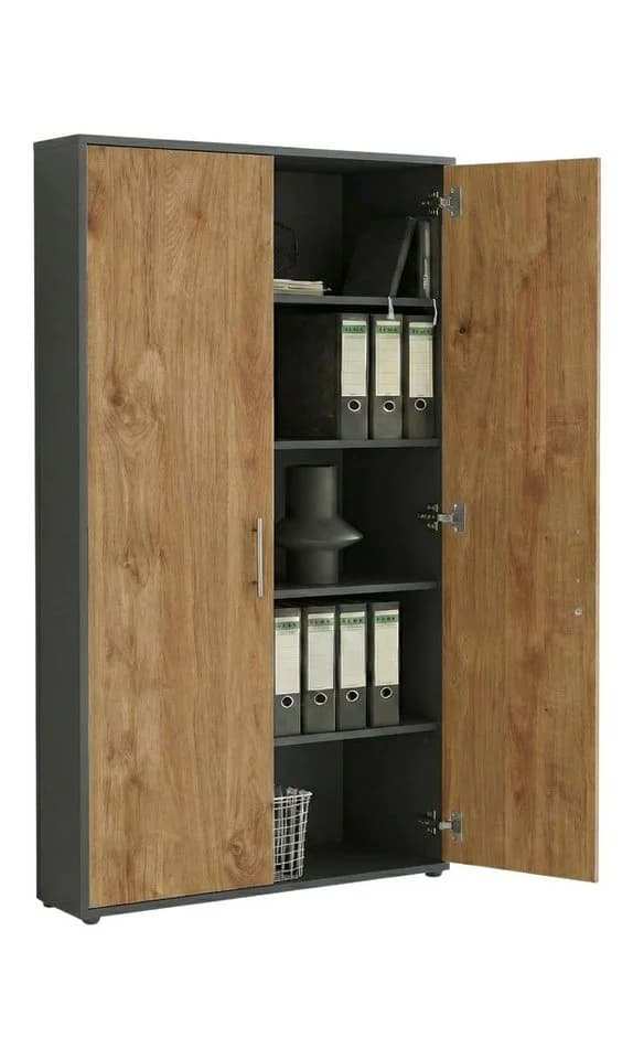 moebel-dich-auf TABOR 4 Büroschrank Anthrazit Abschließbar - Bild 3