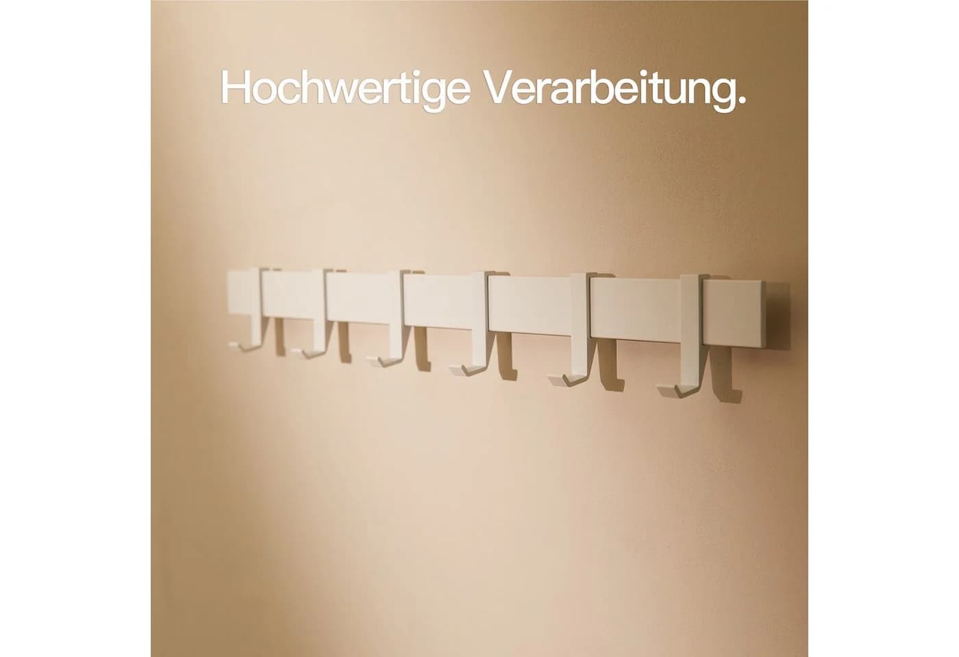 Designfabrik Hamburg Wandgarderobe Metall Modern Verschiebbare Haken - Bild 5