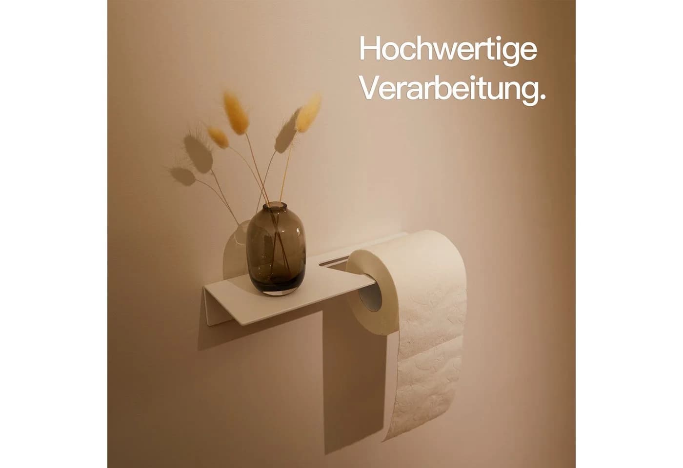 Designfabrik Hamburg Toilettenpapierhalter Weiß Selbstklebend Aluminium - Bild 5
