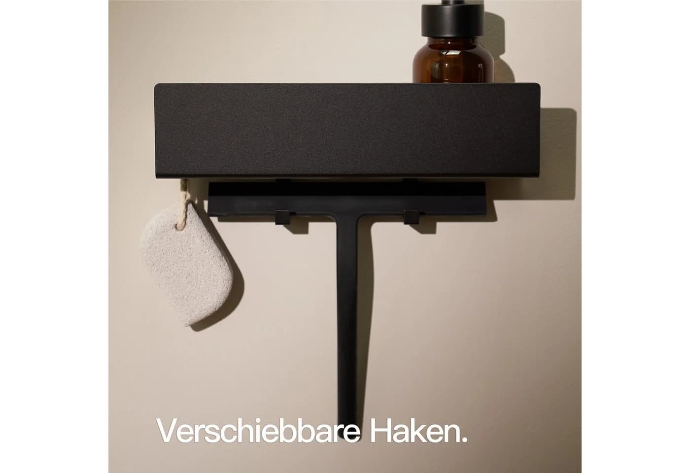Designfabrik Hamburg Duschablage Schwarz Matt Ohne Bohren - Bild 5