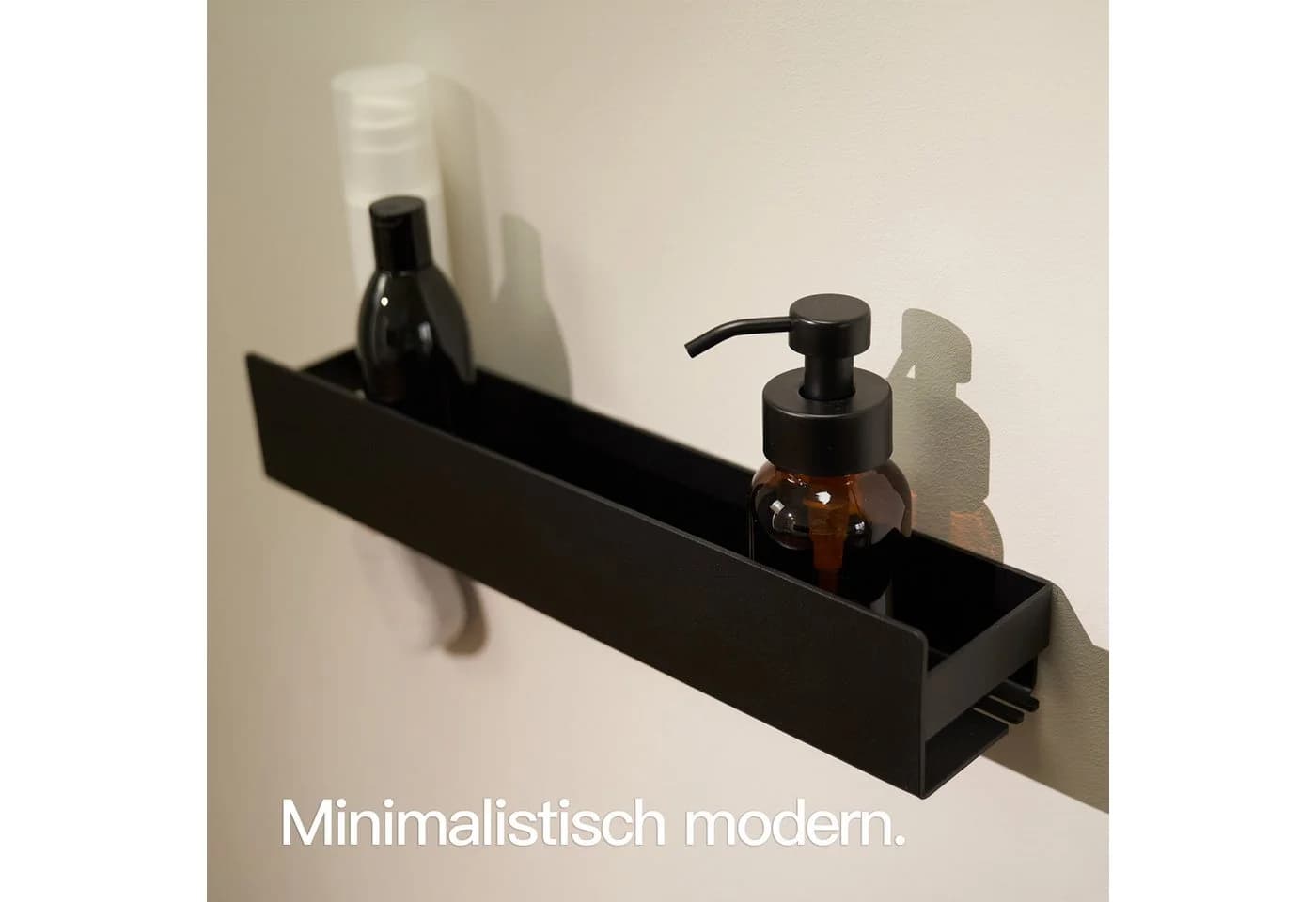 Designfabrik Hamburg Duschablage ohne Bohren - Badregal