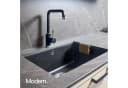 Designfabrik Hamburg Spültuchhalter Schwarz Aluminium Selbstklebend Bild 3
