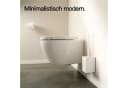 Designfabrik Hamburg WC-Reinigungsbürste mit Silikonbürste und Metallgehäuse Bild 2