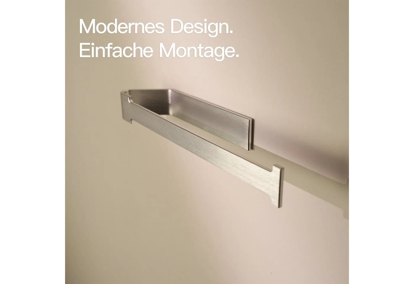 Designfabrik Hamburg Küchenrollenhalter Schwarz Aluminium Vollmaterial