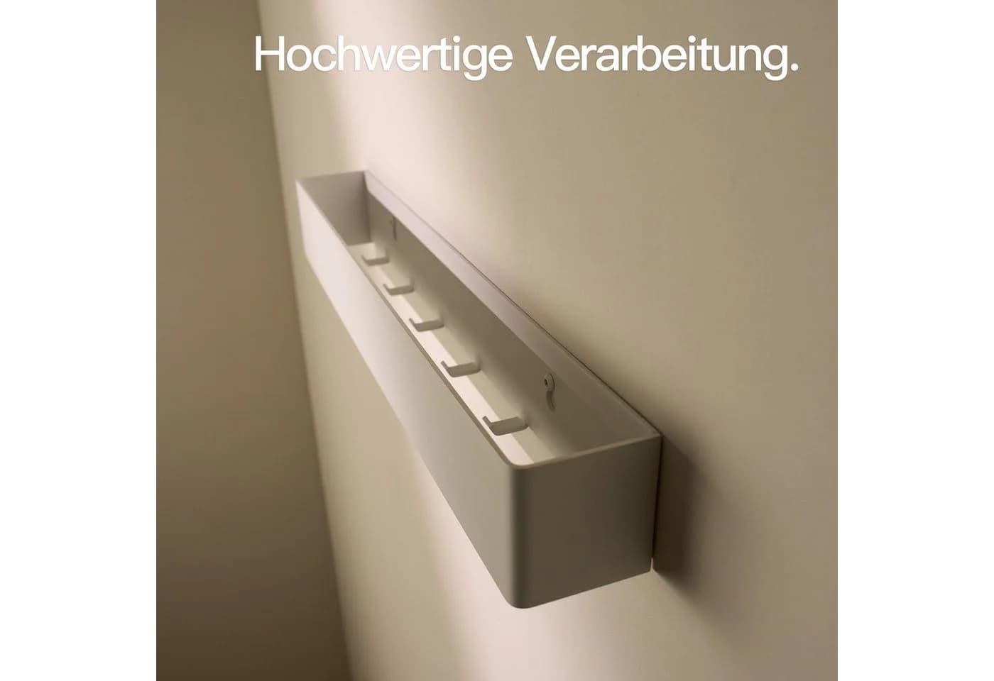 Designfabrik Hamburg Garderobenleiste Wandgarderobe Metall Schwarz/Weiß - Bild 5