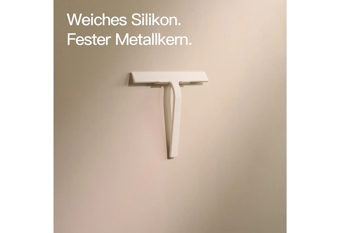 Designfabrik Hamburg Duschabzieher 23 cm Breite Silikonummantelt inklusive 2x Halterung