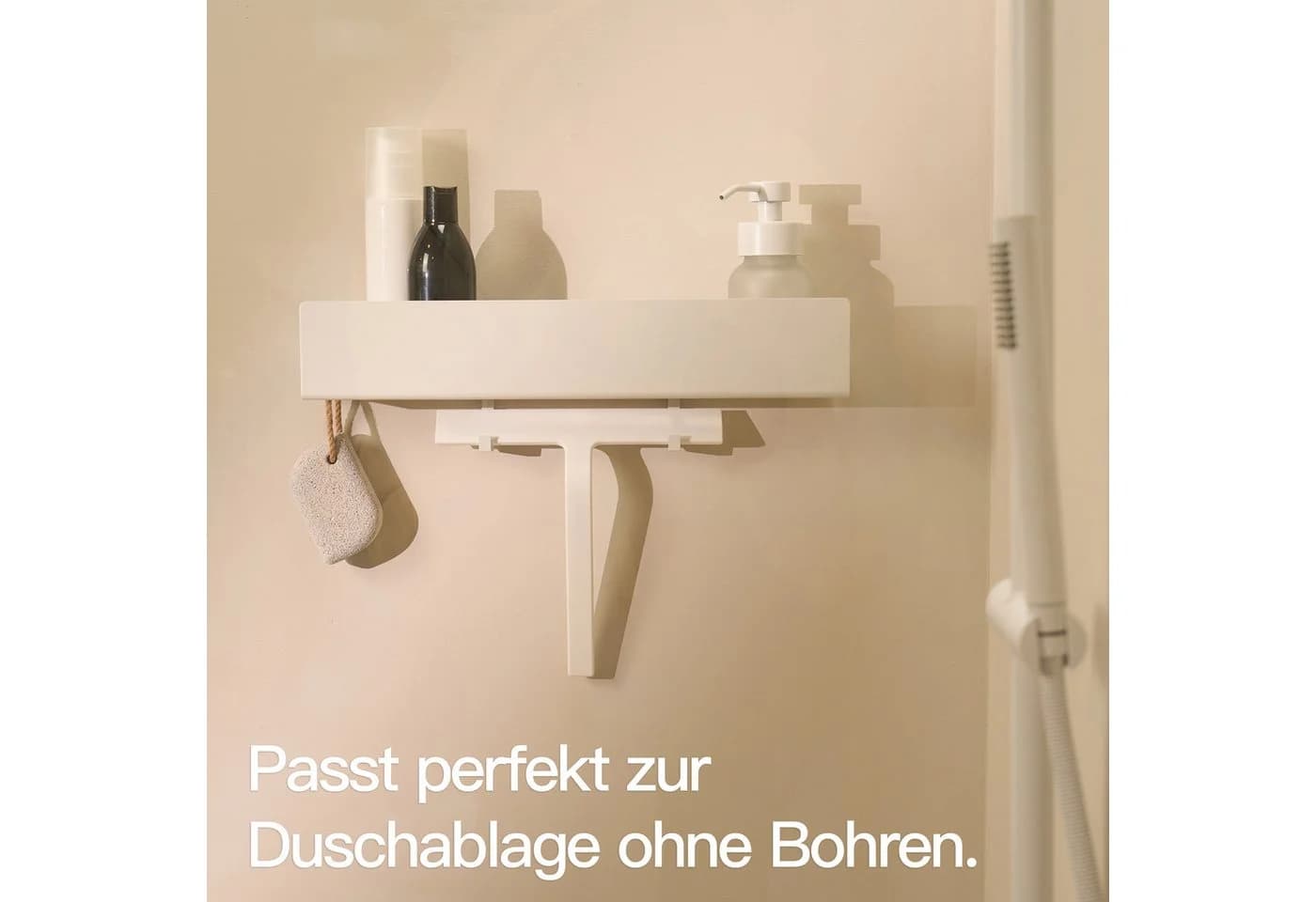 Designfabrik Hamburg Duschabzieher 23 cm Breite Silikonummantelt inklusive 2x Halterung - Bild 4