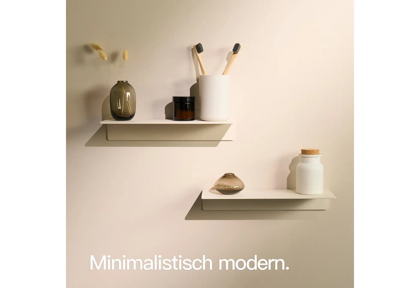 Designfabrik Hamburg Badregal DFHH KR 2-tlg. Weiß Ohne Bohren - Bild 2