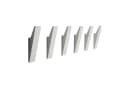 Designfabrik Hamburg Garderobenhaken Set mit versteckter Verschraubung 6 St. Aluminium Schwarz Matt Bild 2