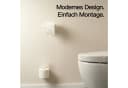 Designfabrik Hamburg Toiletten-Ersatzrollenhalter Weiß Matt Selbstklebend Bild 2