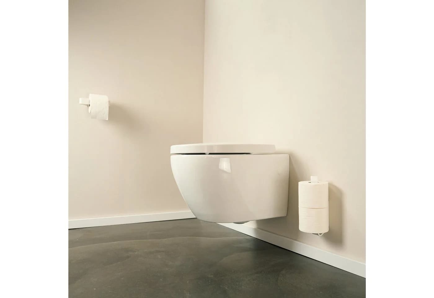 Designfabrik Hamburg Toiletten-Ersatzrollenhalter Weiß Matt Selbstklebend - Bild 4