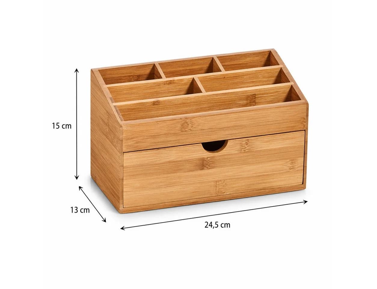 hausleben Schreibtisch Organizer Bambus mit Schublade 6 Fächer - Bild 4