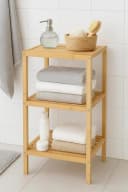 hausleben Regal Bambus mit 3 Böden, 77x30x33 cm Bild 1
