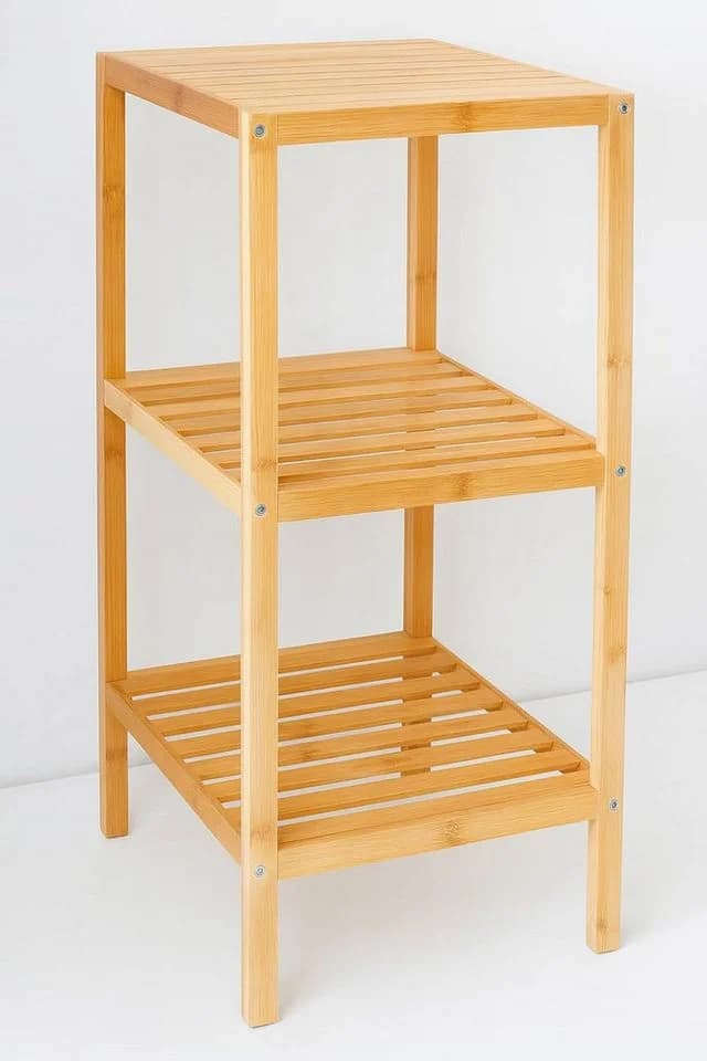 hausleben Regal Bambus mit 3 Böden, 77x30x33 cm - Bild 2