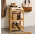 hausleben Regal Bambus mit 3 Böden, 77x30x33 cm Bild 3