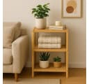 hausleben Regal Bambus mit 3 Böden, 77x30x33 cm Bild 4