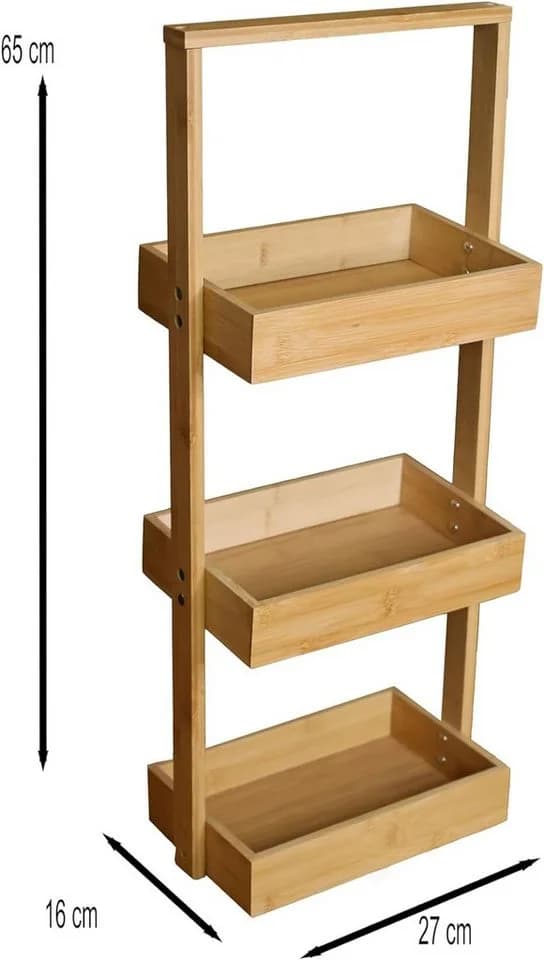 hausleben Bambus Korbregal für Küche und Bad - Bild 3