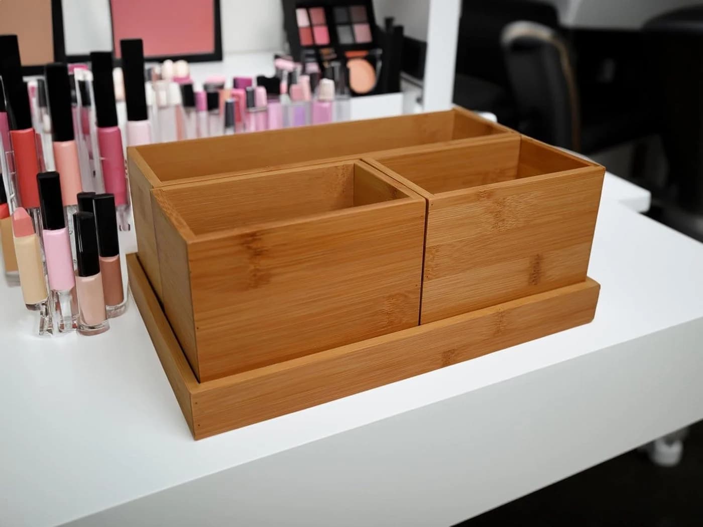 hausleben Schreibtisch Organizer Bambus 5 Fächer - Bild 2