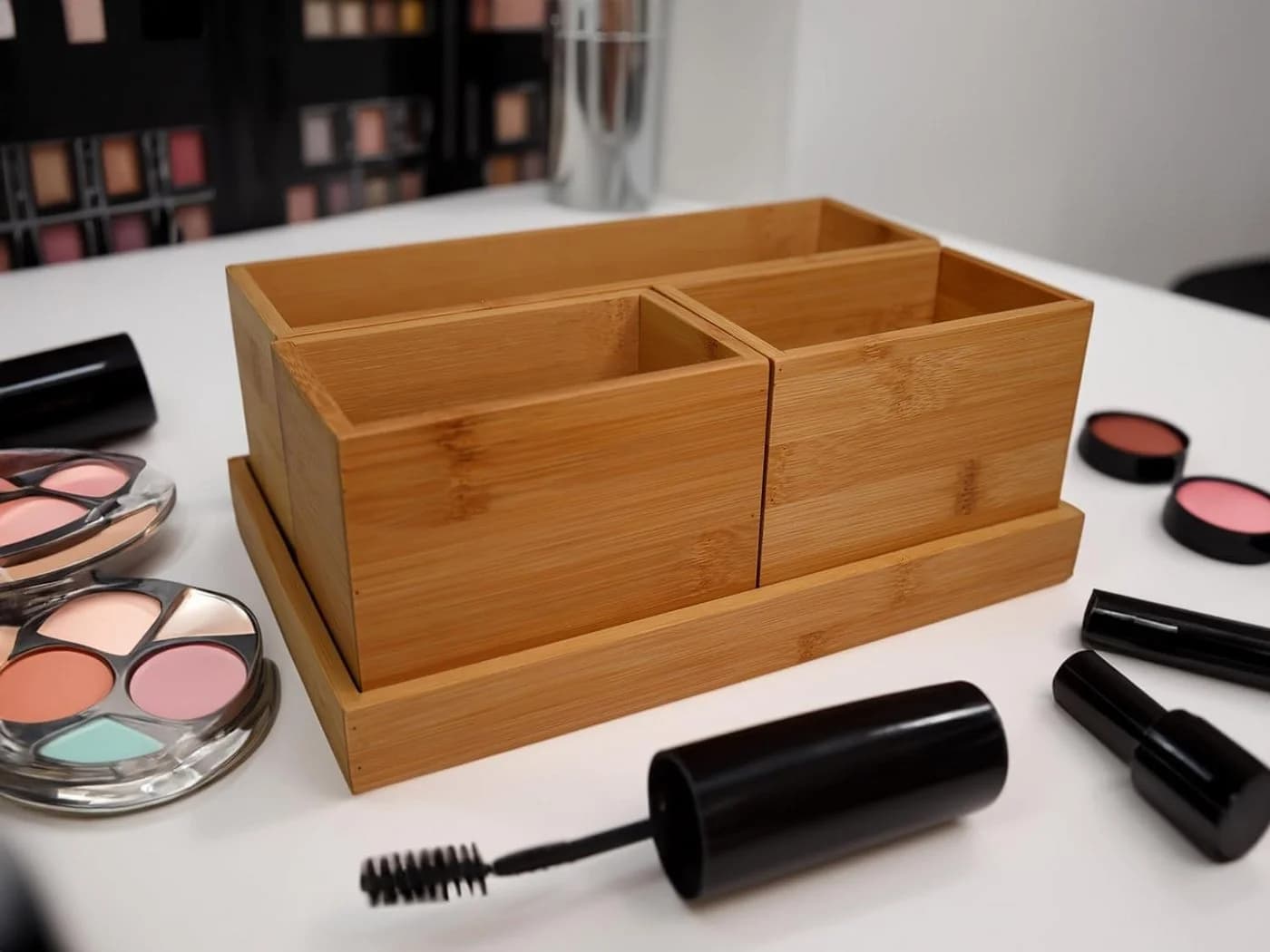hausleben Schreibtisch Organizer Bambus 5 Fächer - Bild 5