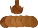 hausleben Glasuntersetzer 12er Set rund Bambus beige Bild 4