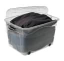 Logiplast Aufbewahrungsbox 100L Transparent mit Rollen Bild 1