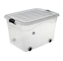 Logiplast Aufbewahrungsbox 100L Transparent mit Rollen Bild 3
