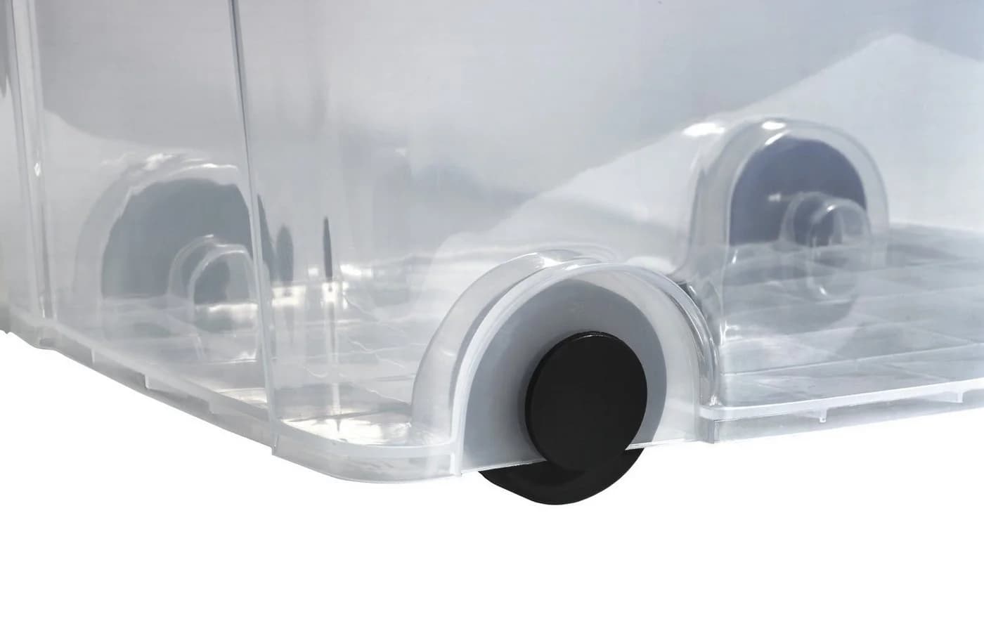 Logiplast Aufbewahrungsbox 100L Transparent mit Rollen - Bild 4