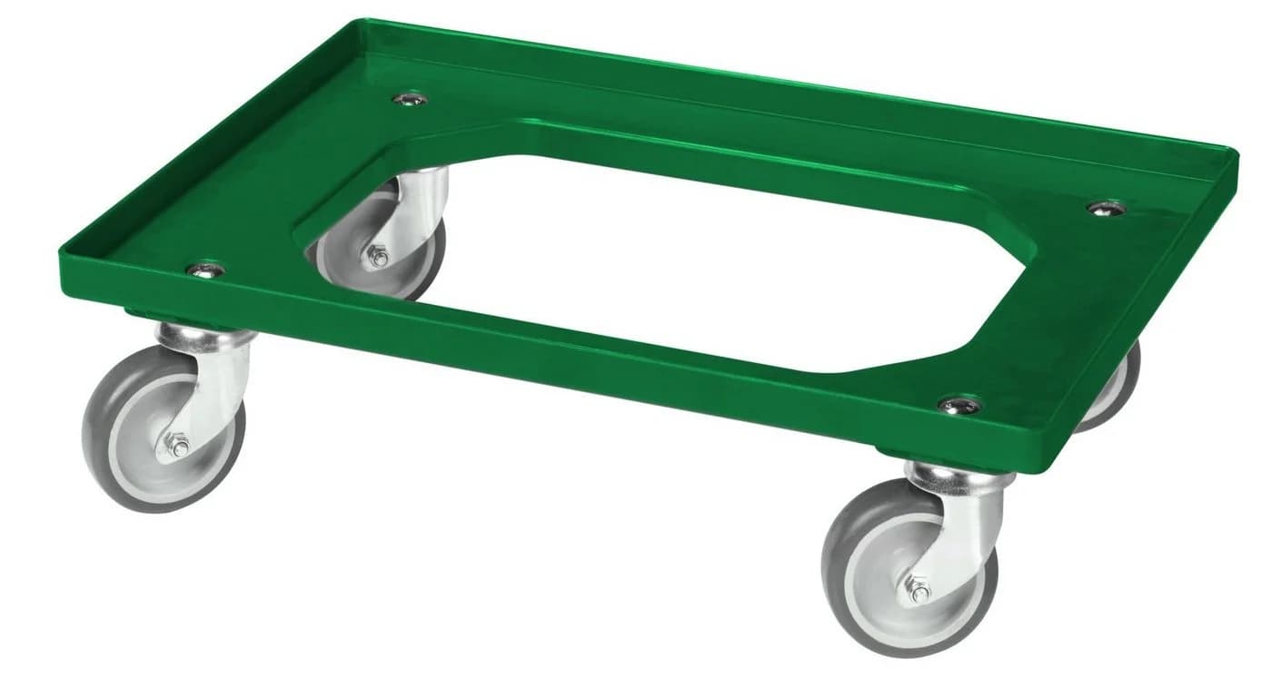 Logiplast Klappbox Set 8x grün + Transportroller 46L faltbar - Bild 4