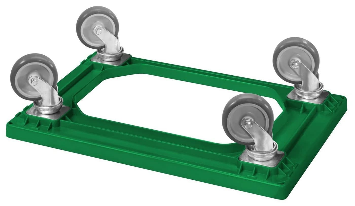 Logiplast Klappbox Set 8x grün + Transportroller 46L faltbar - Bild 5